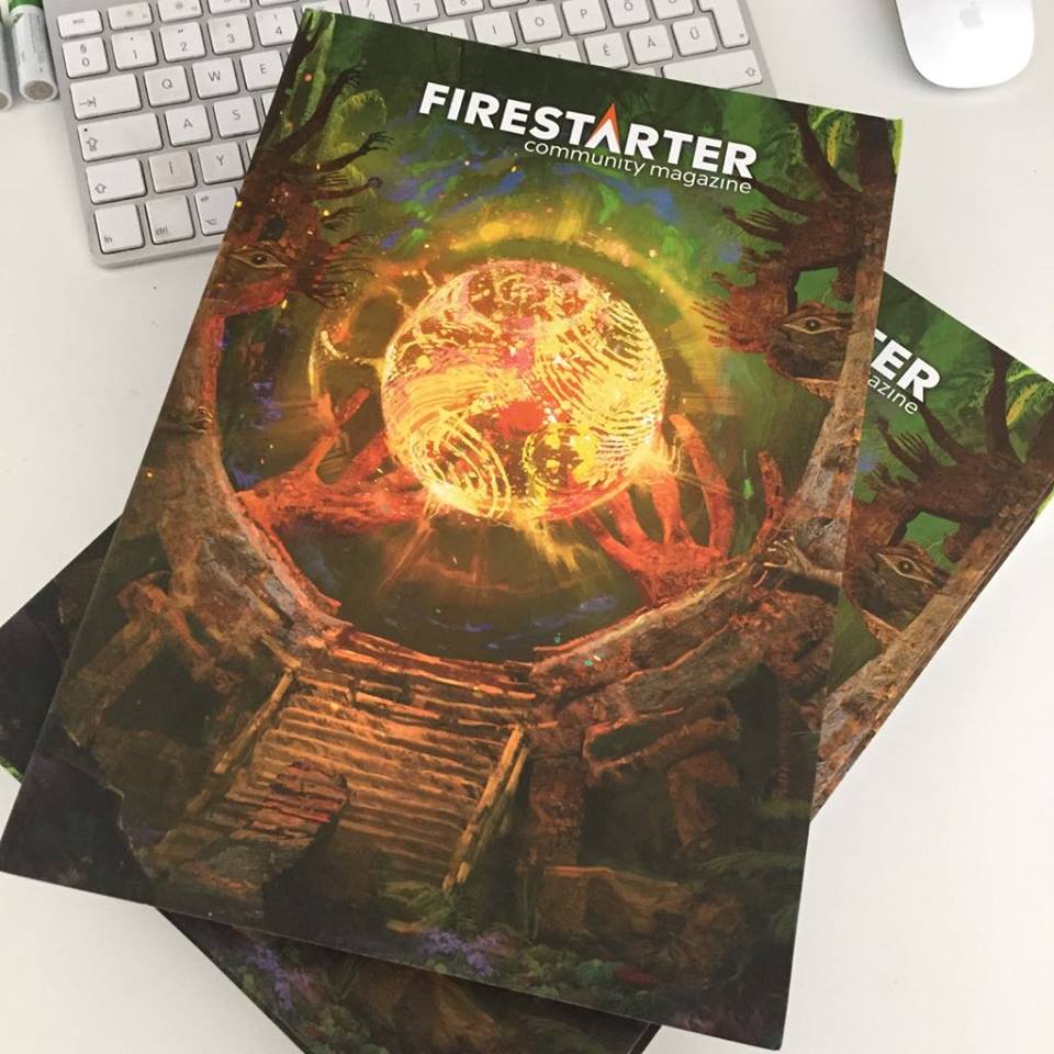 Firestarter magazines on our desk